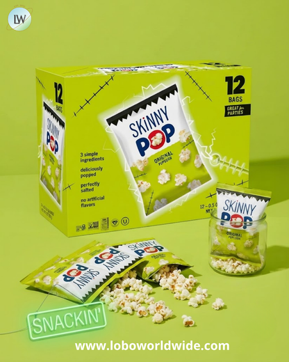 Skinnypop Original Halloween Popcorn Bags, 0.5 oz, 12 ct.