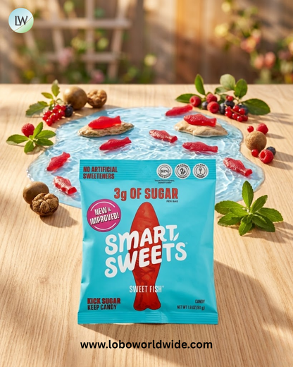 SmartSweets, Sweet Fish® Candy, Berry, 1.8 oz (50 g)