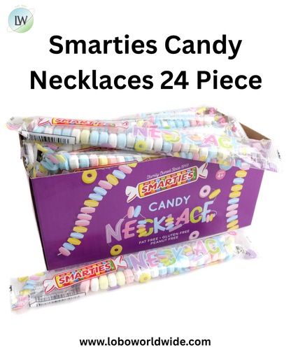 Smarties Candy Necklaces 24 Piece