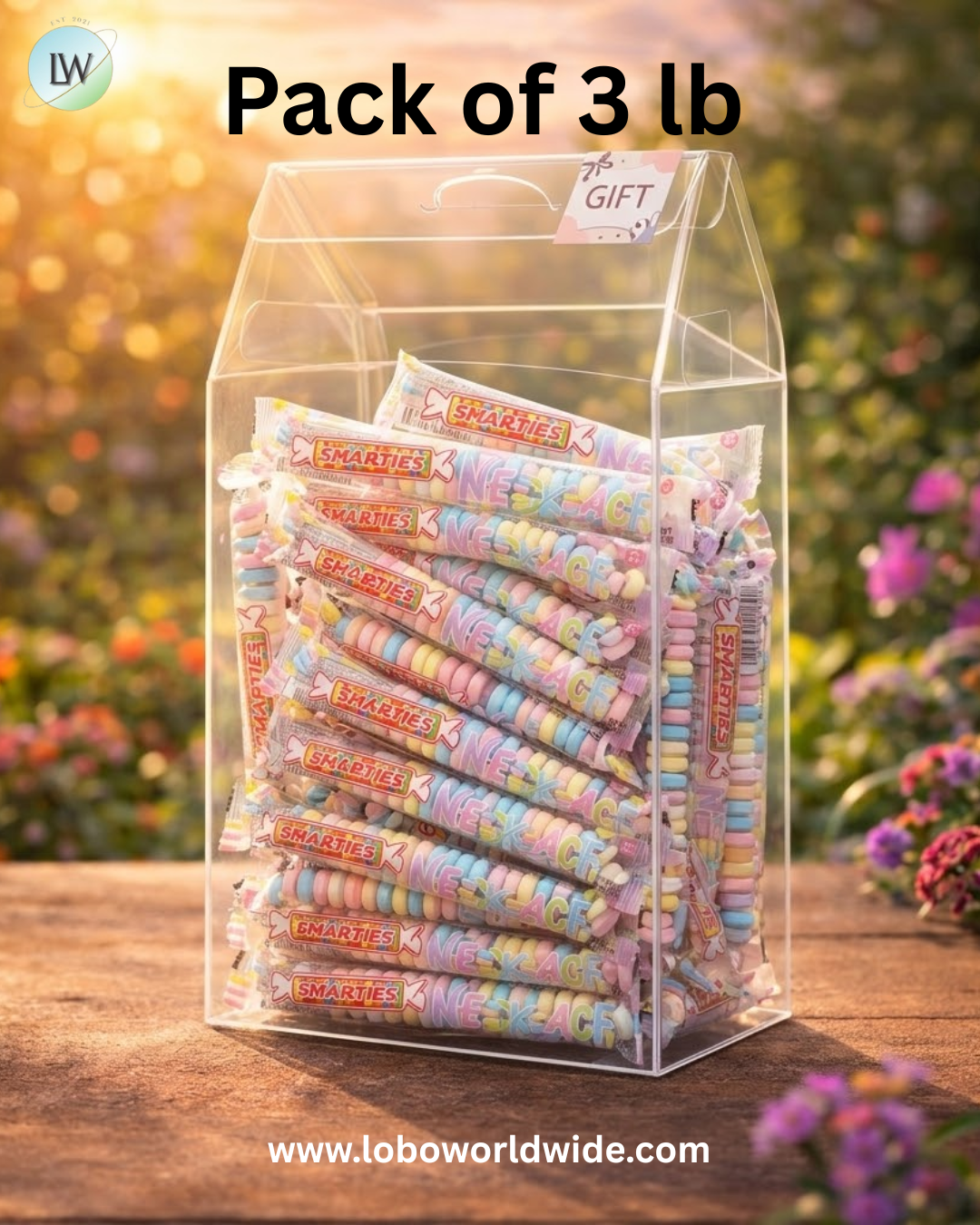 Smarties Candy Necklaces Wrapped