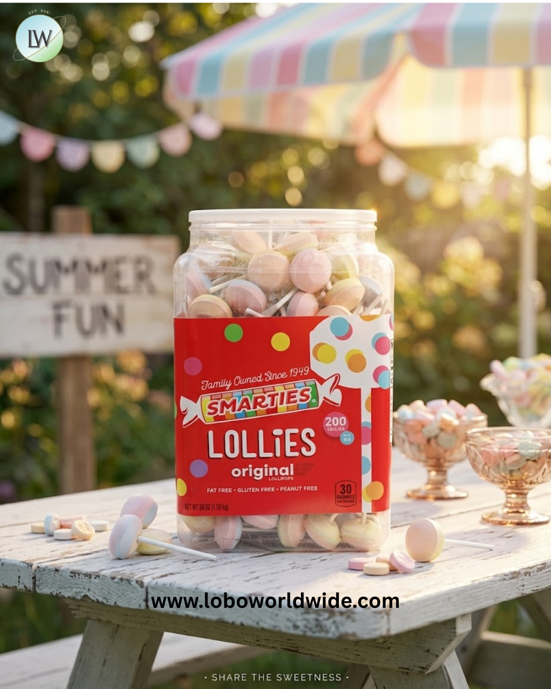 Smarties Double Lollies 200 Piece
