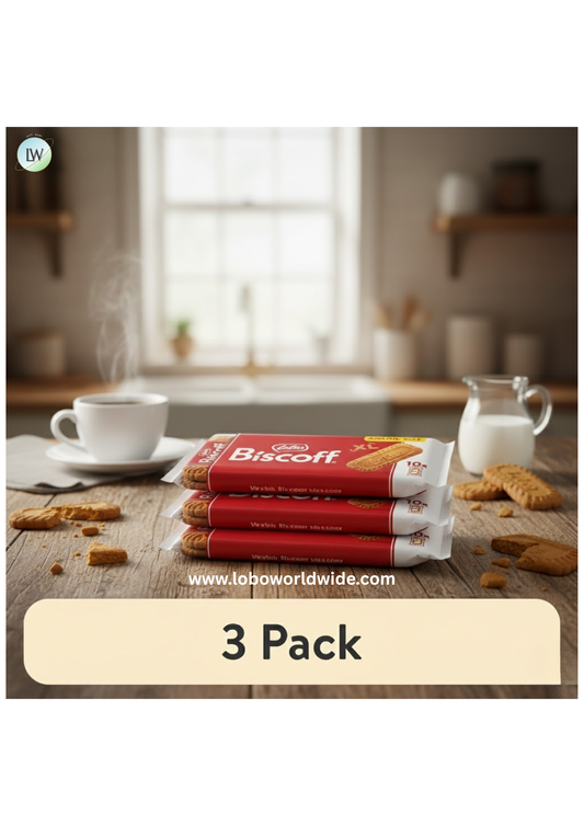 (3 pack) Lotus XL Biscoff Cookies, 10 Snack Packs of 2 Cookies, 8.8 oz, Classic Airline Size
