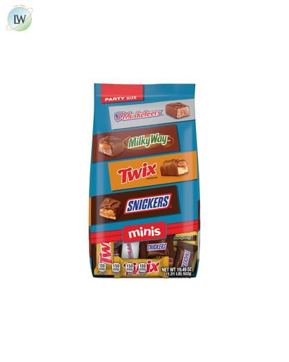 Snickers, Twix, Milky Way & 3 Musketeers Minis Chocolate Bars, 19.49 oz.