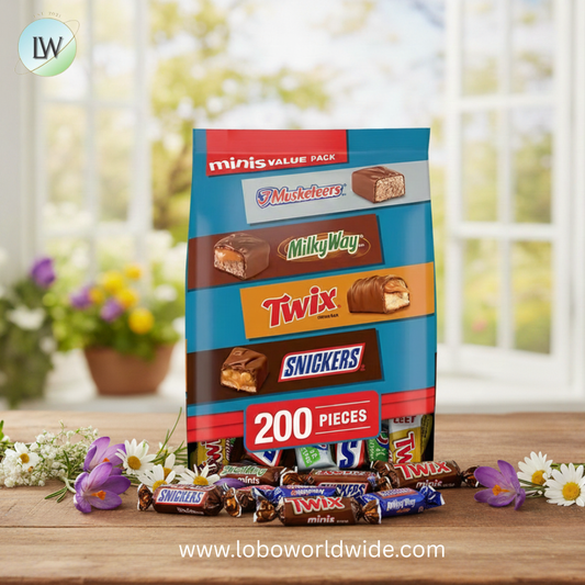 Snickers, Twix & More Minis, Great For Easter Candy, Chocolate Candy Bars Variety Pack, Bulk Bag, 200 ct.