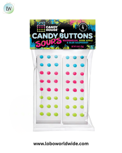 Candy Buttons 1oz Peg Bags - 24ct