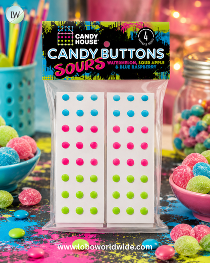 Candy Buttons 1oz Peg Bags - 24ct