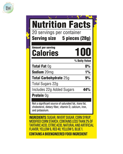 Sour Patch Kids Big Kids Halloween Gummies, 0.19 oz, 100 ct.