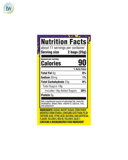Sour Patch Kids Gummy Halloween Candy, 0.44 oz, 22 ct.
