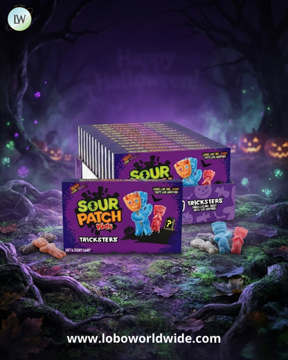 Sour Patch Kids Tricksters Halloween Gummies, 3.52 oz, 12 pk.