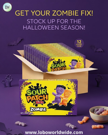 Sour Patch Kids Zombie Gummy Candy, 3.5 oz, 12 ct.