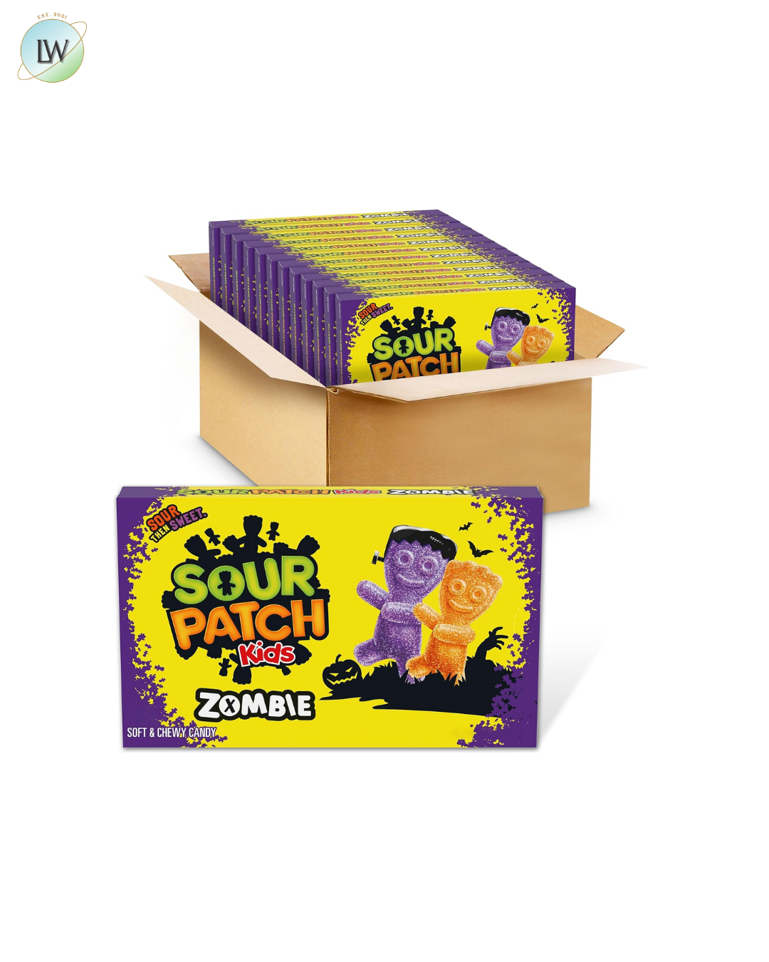 Sour Patch Kids Zombie Gummy Candy, 3.5 oz, 12 ct.