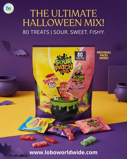 Sour Patch Kids, Swedish Fish Variety Pack, 36.33 oz. (80 Pieces)