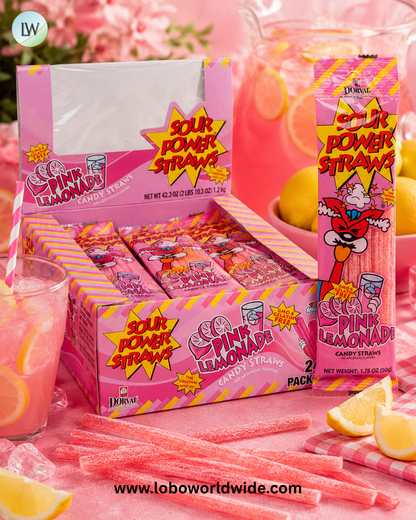 Sour Power Straws - 24ct