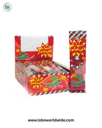 Sour Power Straws - 24ct