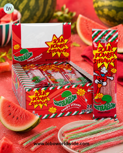 Sour Power Straws - 24ct