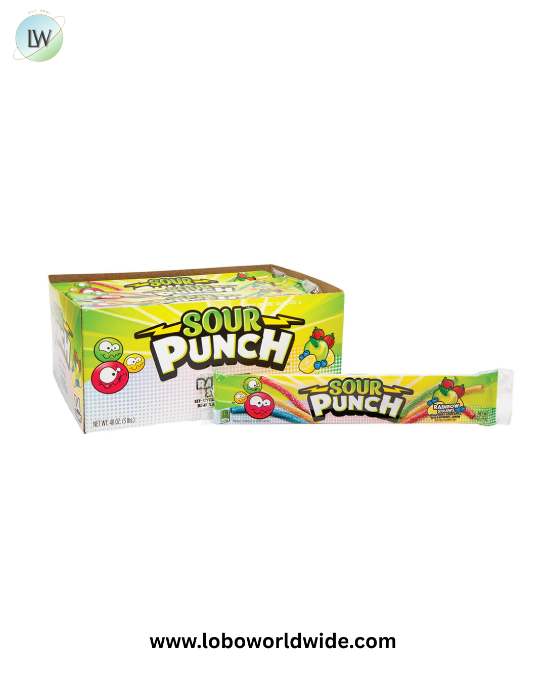 Sour Punch Straws - 24ct