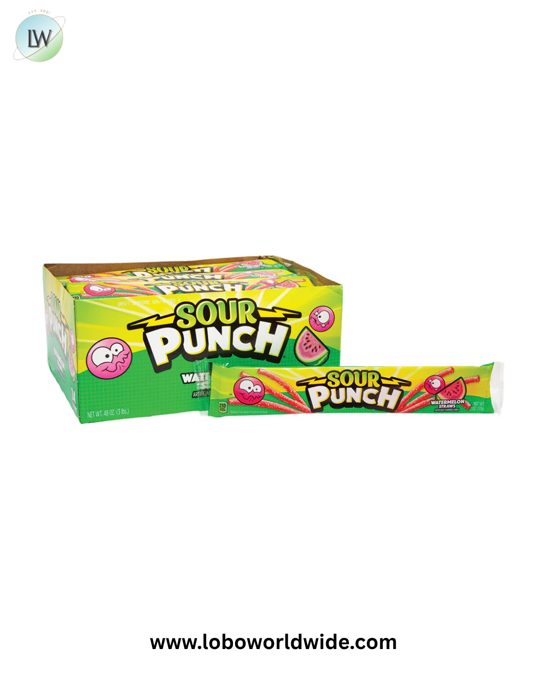 Sour Punch Straws - 24ct