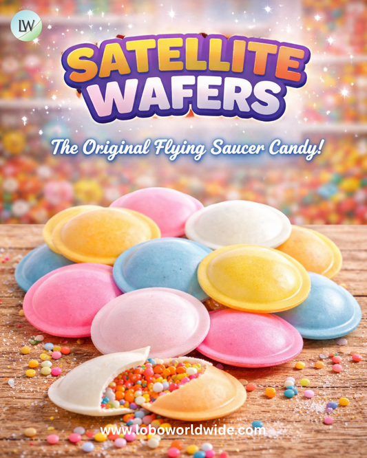 Sour Satellite Wafer Flying Saucer Candy 240 Piece