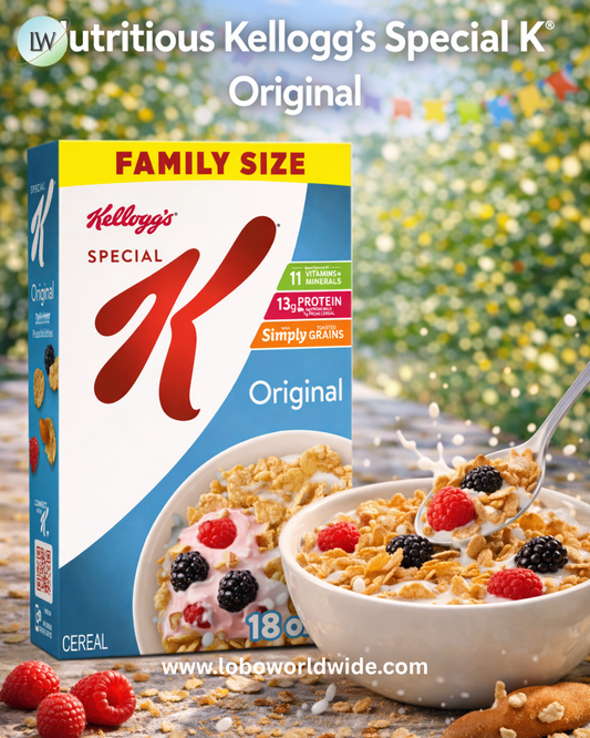 Special K Cold Breakfast Cereal, 11 Vitamins and Minerals, 13g Protein, Family Size, Original, 18oz Box (1 Box)