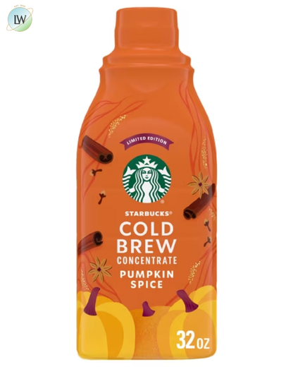 Starbucks Cold Brew Coffee Concentrate, Pumpkin Spice, 32 fl. oz.