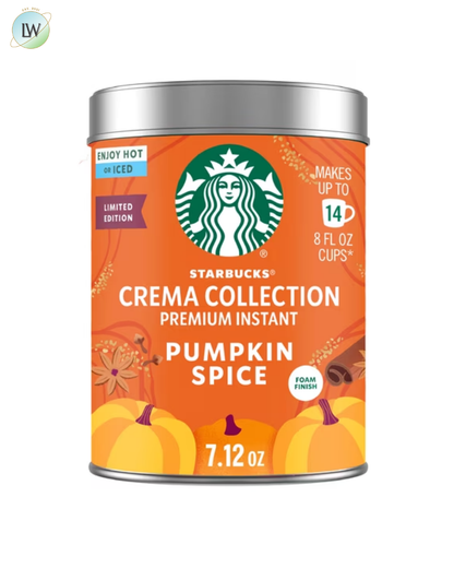 Starbucks Instant Coffee Crema Collection, Pumpkin Spice, 7.12 oz.