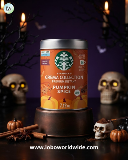 Starbucks Instant Coffee Crema Collection, Pumpkin Spice, 7.12 oz.