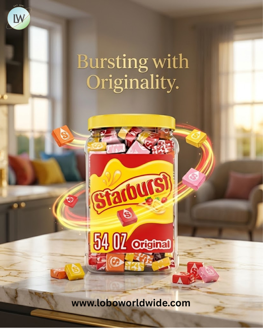 Starburst Chewy Valentine's Day Candy Bulk Jar, Original Fruity Candy, 54 oz