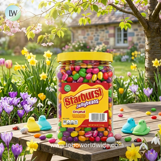 Starburst Original Jelly Bean Easter Candy Jar, 54 oz.