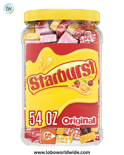 Starburst Chewy Valentine's Day Candy Bulk Jar, Original Fruity Candy, 54 oz