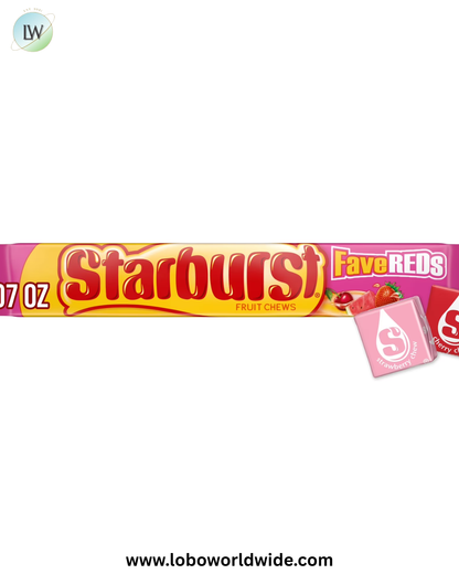 Starburst FaveREDs Fruit Chews Gummy Candy, Full Size - 2.07 oz