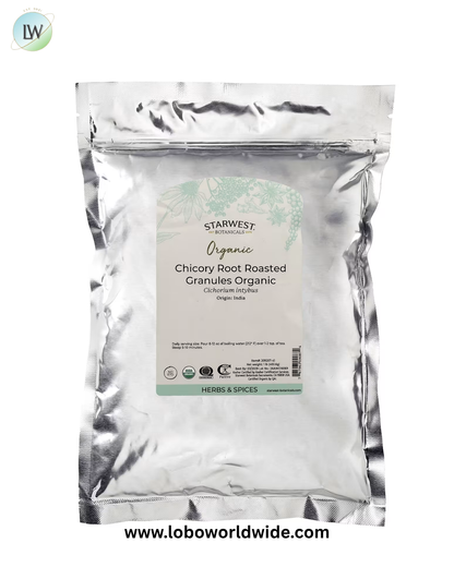 Starwest Botanicals, Organic Chicory Root, Roasted, Granules, 1 lb (453.6 g)