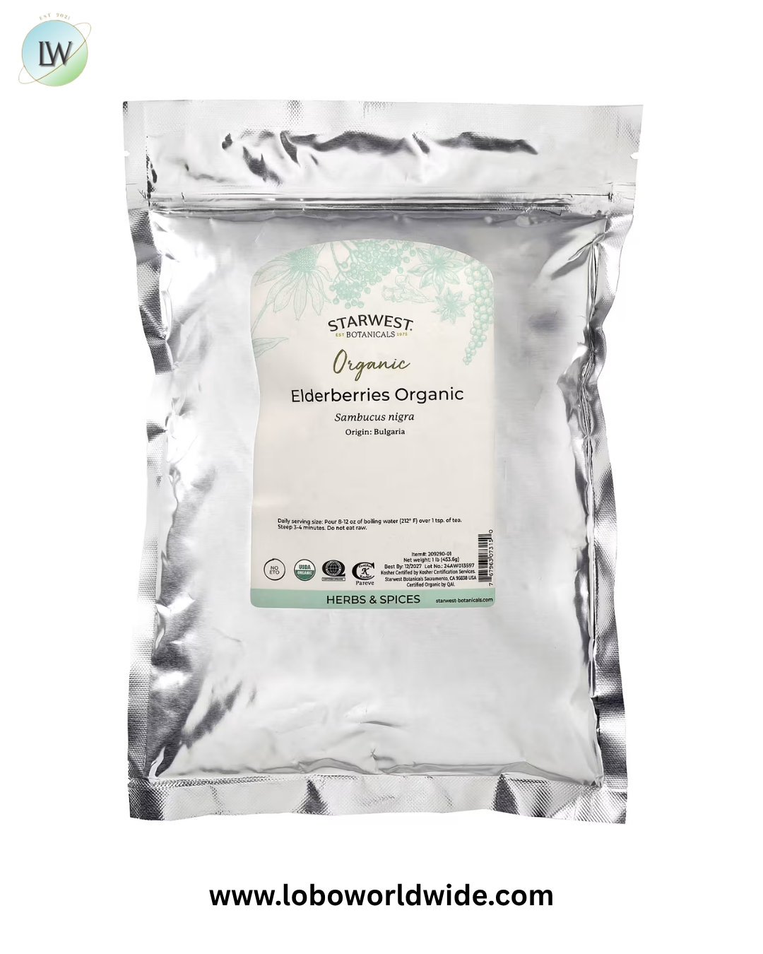 Starwest Botanicals, 1 lb (453.6 g)