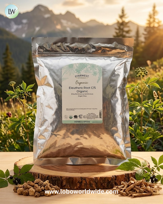 Starwest Botanicals, Organic Eleuthero Root C/S, 1 lb (453.6 g)