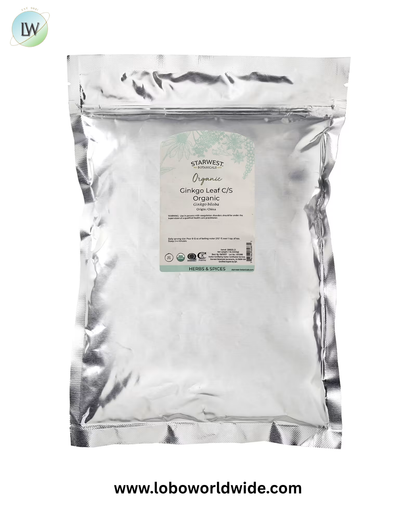 Starwest Botanicals, Organic Ginkgo Leaf, Cut & Sifted, 1 lb (453.6 g)