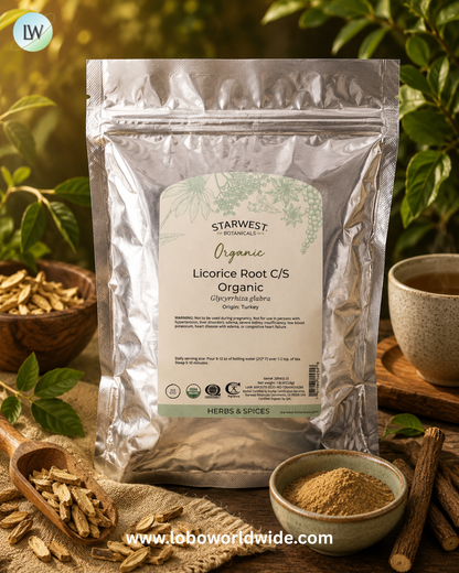 Starwest Botanicals, Organic Licorice Root, Cut & Sifted, 1 lb (453.6 g)