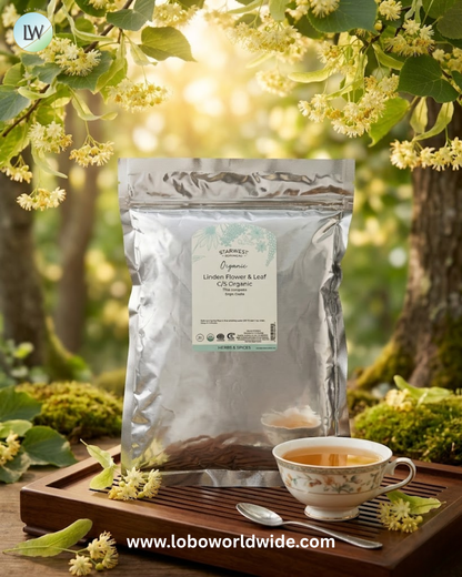Starwest Botanicals, Organic Linden Flower & Leaf, Cut & Sifted, 1 lb (453.6 g)