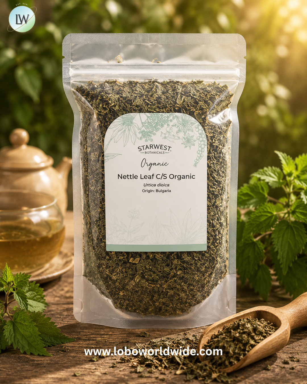 Starwest Botanicals, Organic Nettle Leaf, Cut & Sifted, 4 oz (113.4 g)