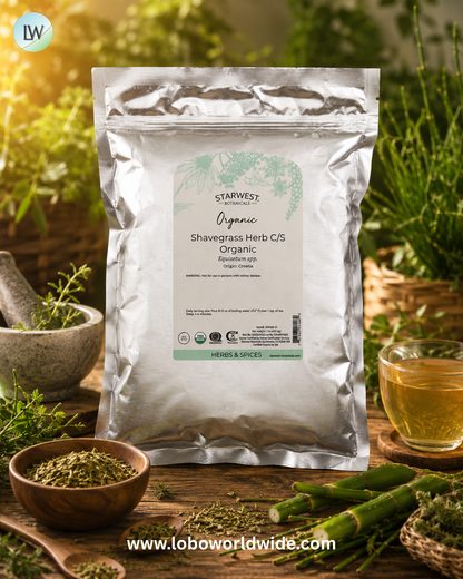 Starwest Botanicals, Organic Shavegrass Herb C/S, 1 lb (453.6 g)