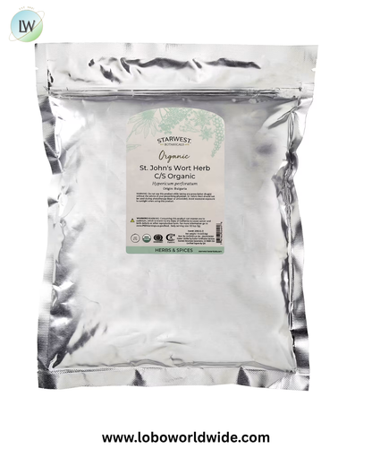 Starwest Botanicals, Organic St. John's Wort Herb C/S, 1 lb (453.6 g)