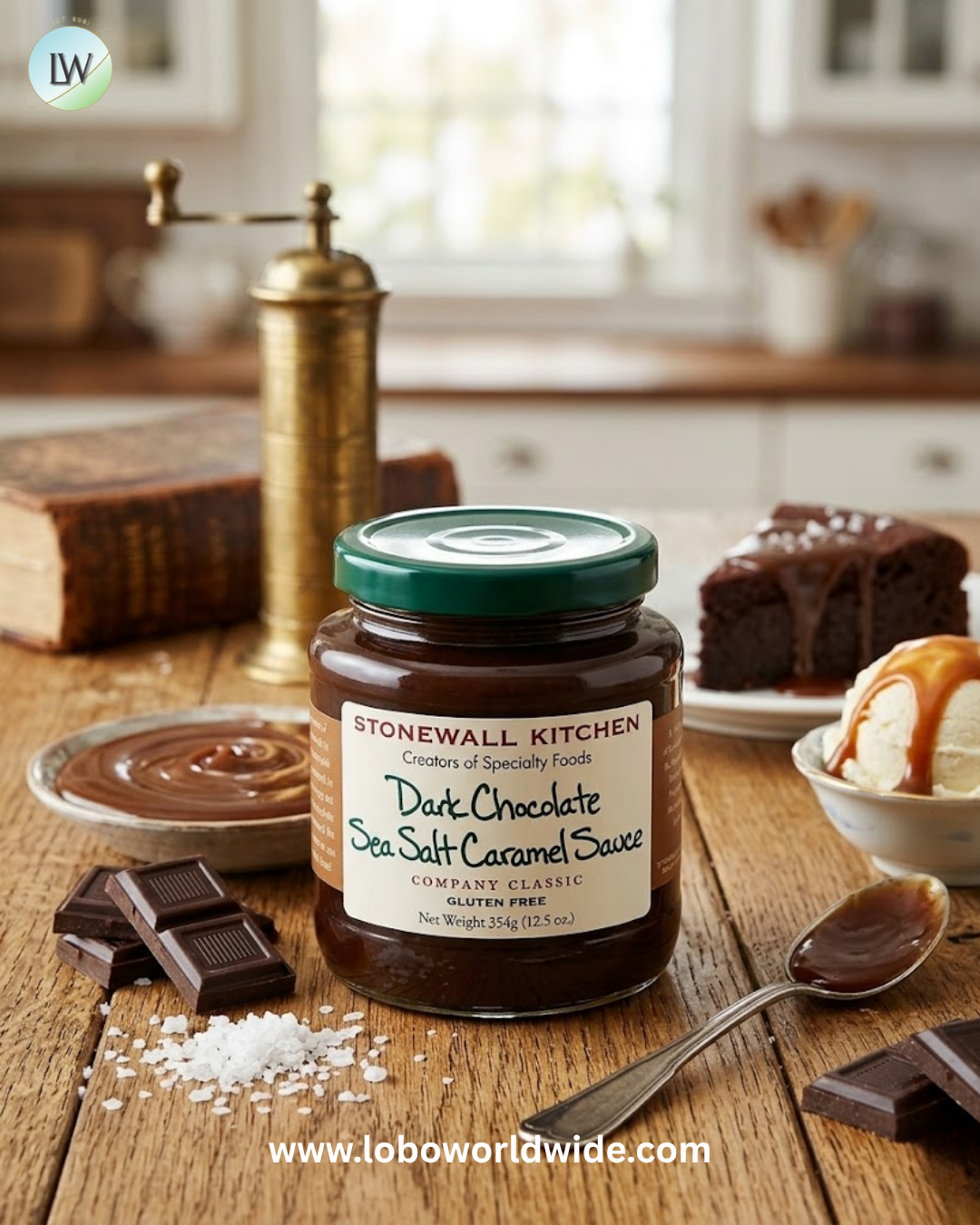 Stonewall Kitchen, Sea Salt Caramel Sauce, 12.5 oz (354 g)