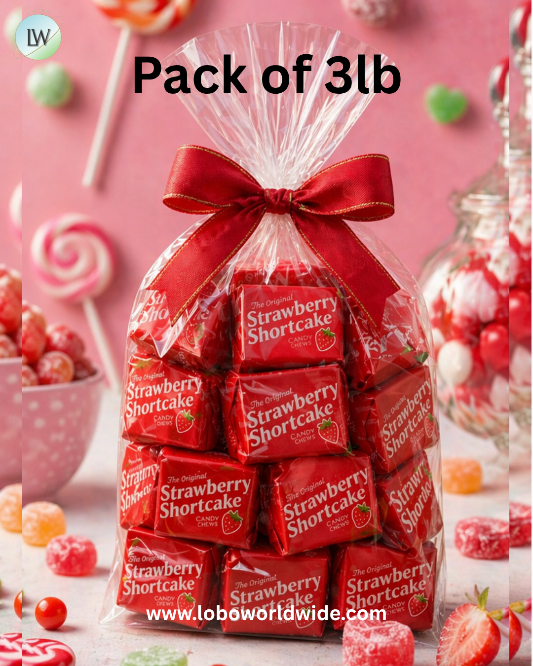 Strawberry Shortcake Taffy