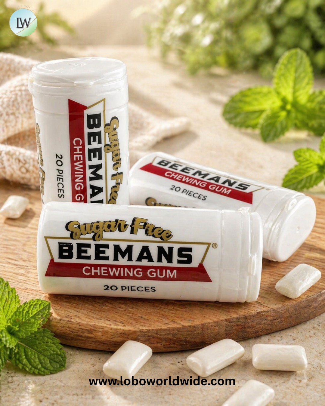 Sugar Free Beemans Chewing Gum 12 Pack