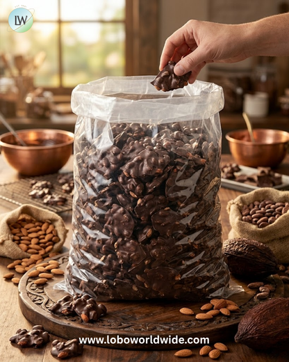 Sugar Free Dark Chocolate Almond Bark - 6lb