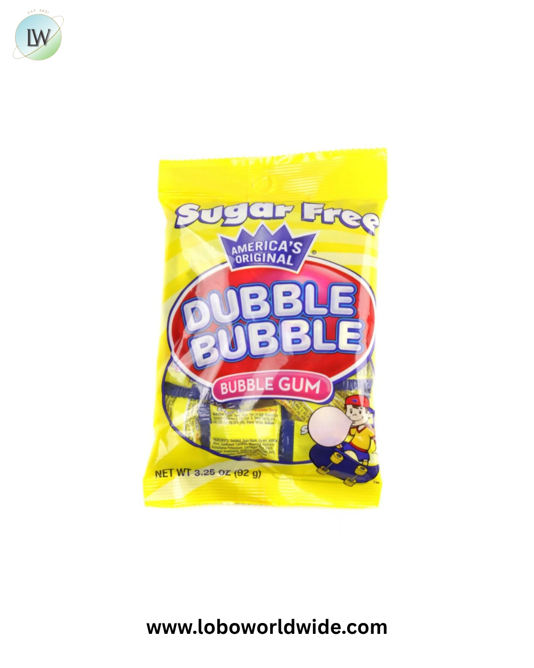 Sugar Free Dubble Bubble 12 Pack