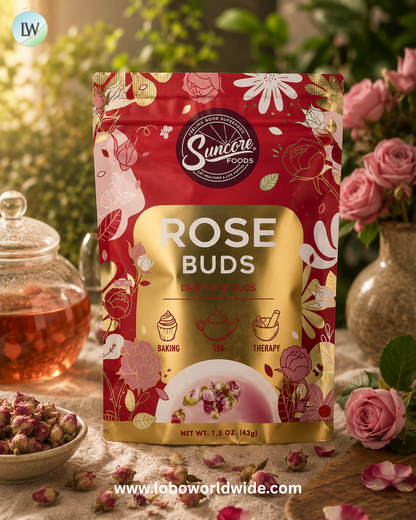 Suncore Foods, Dried Rose Buds, 1.5 oz (43 g)
