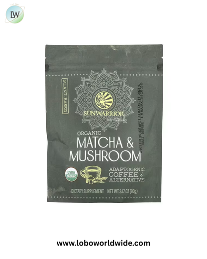 Sunwarrior, Organic Matcha & Mushroom, 3.17 oz (90 g)