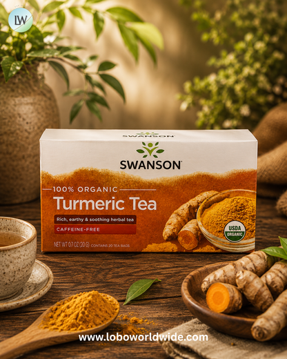 Swanson Vitamins, 100% Organic, Caffeine-Free, 20 Tea Bags, 0.7 oz (20 g)