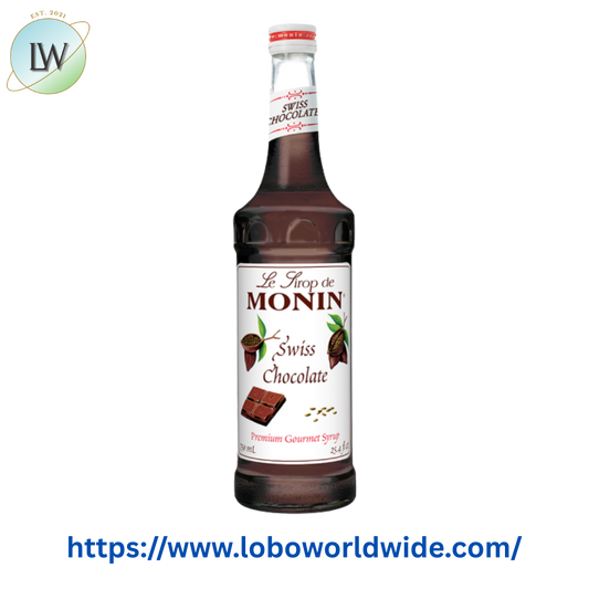 Monin Premium Swiss Chocolate Flavoring Syrup 750 mL