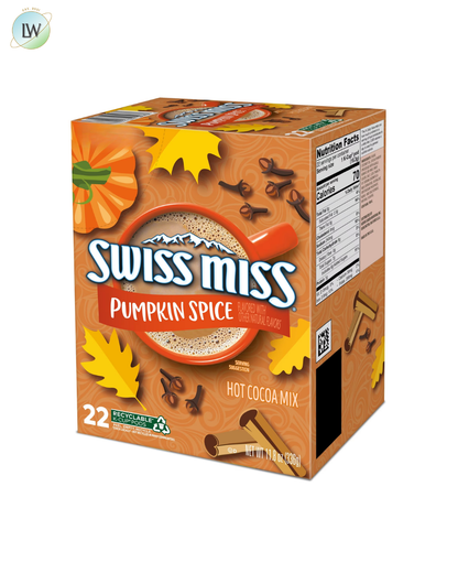 Swiss Miss Hot Cocoa K-Cup Pods, Pumpkin Spice, 22 ct.