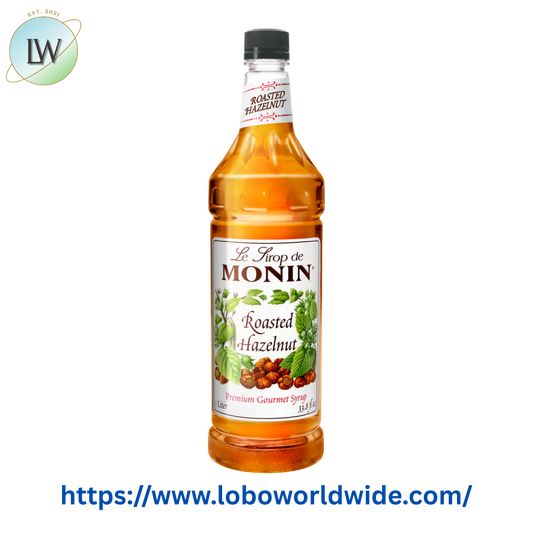 Monin Premium Roasted Hazelnut Flavoring Syrup 1 Liter